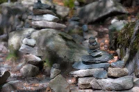 Trailside Stone Cairns