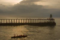 Golden Hour Coastal Scene